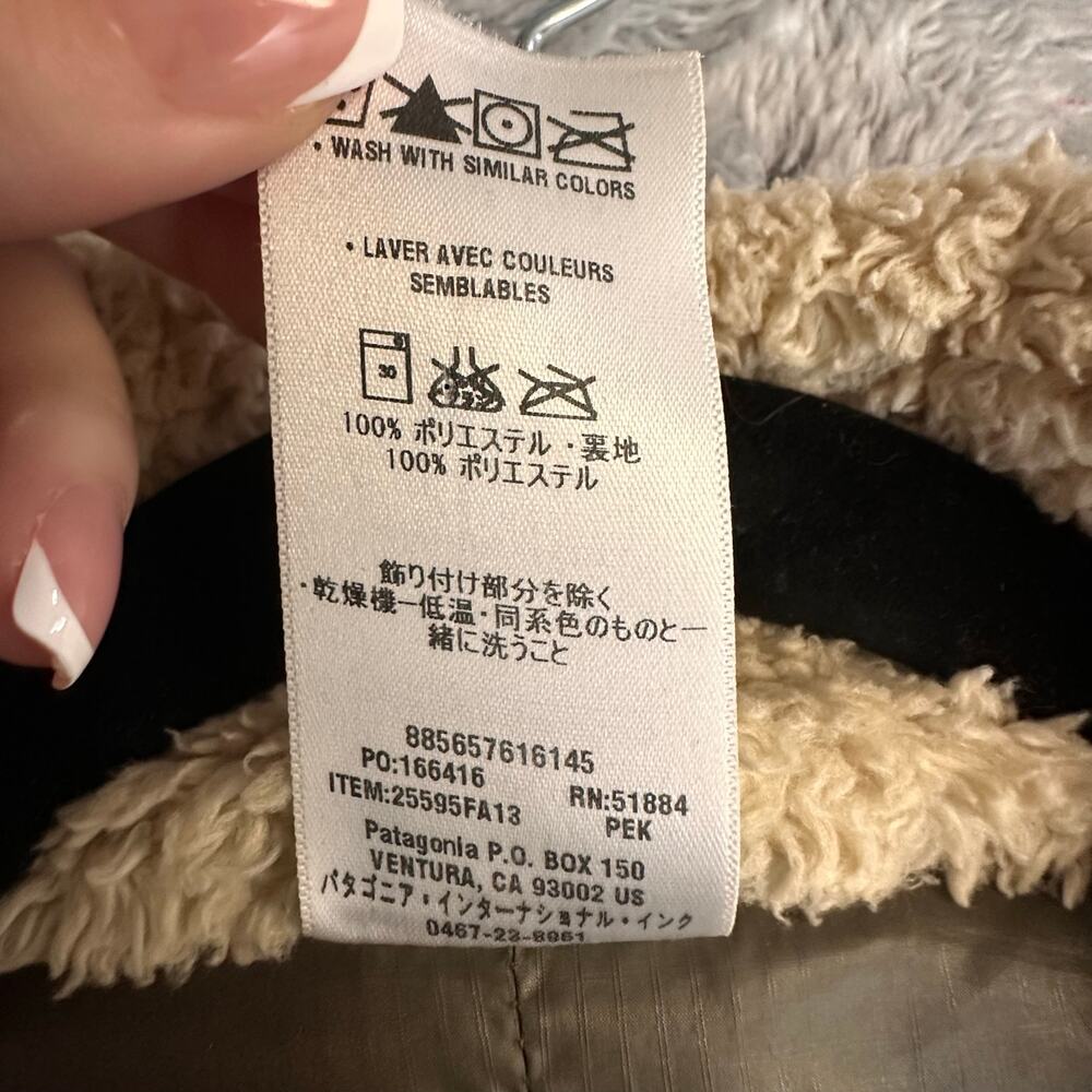 Patagonia Los Gatos Teddy Bear Full Zip Fleece Jacket Women's Small - Picture 9 of 9